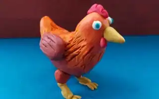 Как слепить курицу из пластилина