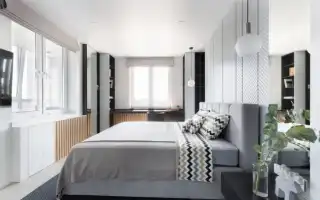 Дизайн спальни площадью 17 кв. м