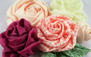 Цветы из ткани своими руками  изготовление цветов мастер класс