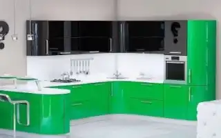 Крашеные фасады для кухни: особенности и правила ухода. Покраска фасадов кухни.