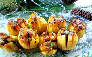 Рецепт с фото необычного запеченного картофеля в духовке для праздничного стола на любой вкус