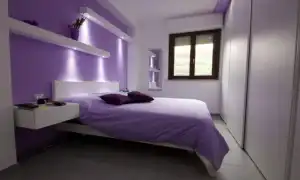 Романтический сиреневый цвет в современном дизайне интерьеров