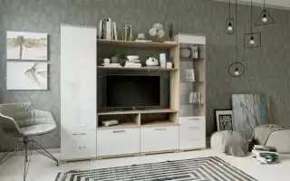 Стенка в гостиную (зал): дизайн, виды, материалы, цвета, варианты размещения и заполнения. Стенки в гостиную в современном стиле фото.