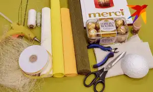 Как сделать букет из конфет своими руками для учителя