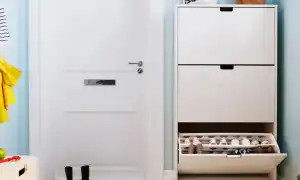 Обувница в прихожую: советы по выбору, виды, формы, материалы, цвета. Обувницы в прихожую.