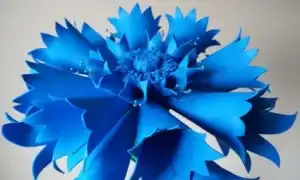 Как сделать васильки из фоамирана. Василек из фоамирана.