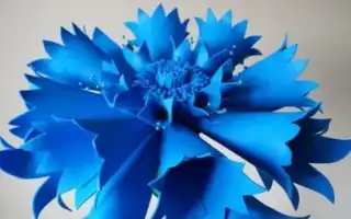 Как сделать васильки из фоамирана. Василек из фоамирана.