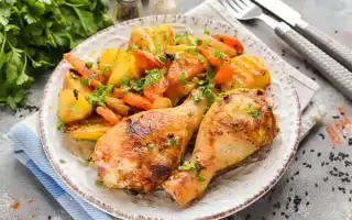 Готовим в духовке куриные ножки с овощами – пошаговый рецепт с фото для всей семьи