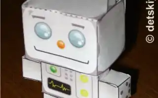 Робот из бумаги, модели сборные бумажные Как сделать робота из бумаги