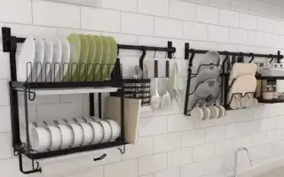 Виды и критерии выбора навесных сушилок для посуды. Сушилка для посуды настенная.
