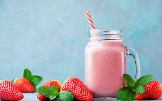 Пошаговый рецепт освежающего молочного коктейля с клубникой в блендере для летнего настроения