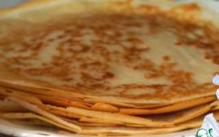 Дрожжевые блины на воде: рецепты приготовления толстых или тонких блинчиков для всей семьи