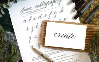 Каллиграфия шариковой ручкой. Как научиться красиво писать.