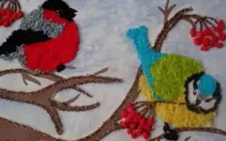Делаем аппликации из ниток. Аппликация из ниток.