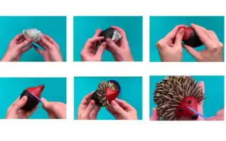 Как сделать ёжика из пластилина — поэтапная инструкция