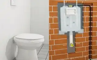 Инсталляция унитаза со скрытым смывным бачком. Приставной унитаз со скрытым бачком.