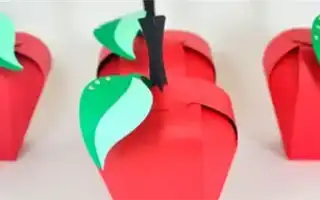 Яблоки из картона и бумаги: шаблоны для вырезания. Яблоко шаблон для вырезания из бумаги.