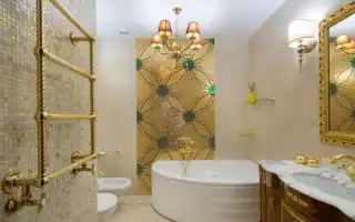 Угловая ванна в интерьере: плюсы и минусы, примеры дизайна. Дизайн ванной комнаты с угловой ванной.