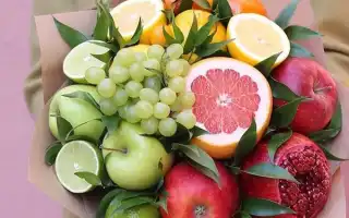 Как сделать фруктовый букет своими руками: описание идей и пошаговые фото. Корзина с яблоками.