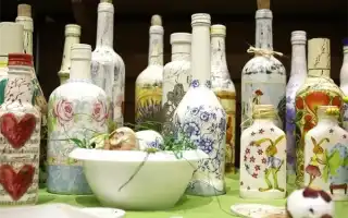 10 идей, как сделать декупаж бутылки своими руками. Декупаж бутылок своими руками.