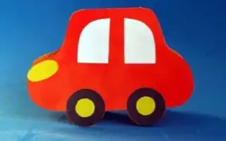 Аппликации в виде машины. Цветные машинки для детей.