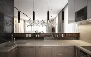 Дизайн кухни в частном доме: 50 лучших фото