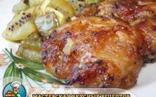 Подробный рецепт как приготовить жареную курицу кусочками с киви на сковороде дома