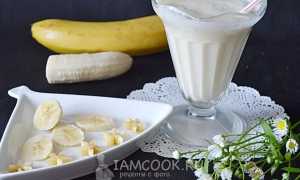 Пошаговый рецепт бананового коктейля, приготовленного в блендере для всей семьи