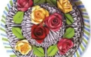 Оригами торт из модулей. Торт из бумаги.