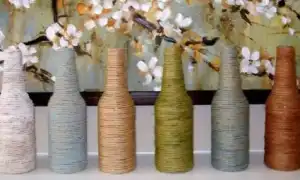 Как украсить вазу своими руками в домашних условиях. Ваза своими руками.