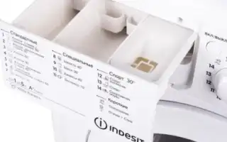 Куда и как засыпать порошок в стиральной машине Indesit. Куда засыпать порошок в стиральную машину индезит.