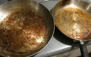 Что делать, если сковорода пригорела. Пригорает сковорода что делать.