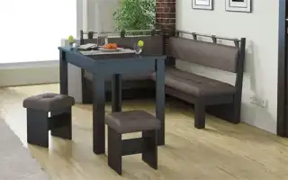 Как выбрать скамью на кухню. Лавка для кухни со спинкой.