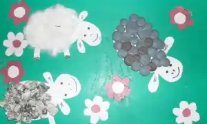 Как сделать аппликацию с 3-летним ребёнком. Аппликация для малышей.