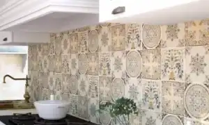 Плитка для кухни и ванной комнаты в стиле пэчворк. Плитка в стиле пэчворк.
