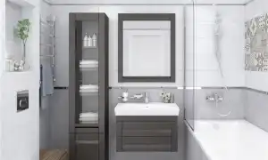 Выбор плитки для маленькой ванной: дизайн, цвет, форма, размер