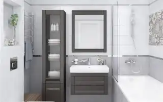 Выбор плитки для маленькой ванной: дизайн, цвет, форма, размер