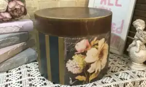 Как сделать винтажную шляпную коробку из заготовки: пошаговый мастер-класс