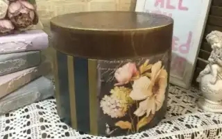 Как сделать винтажную шляпную коробку из заготовки: пошаговый мастер-класс