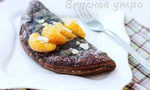 Вкусный и необычный десерт – омлет на сковороде с шоколадной начинкой для гурманов
