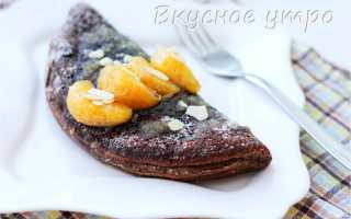 Вкусный и необычный десерт – омлет на сковороде с шоколадной начинкой для гурманов