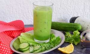 Вкусный рецепт овощного коктейля в блендере с огурцом и сельдереем для здоровья
