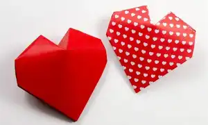 Как сделать сердечко из бумаги: 6 простых схем. Сердечко из бумаги.