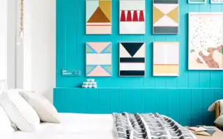 Современные спальни в бирюзовых цветах