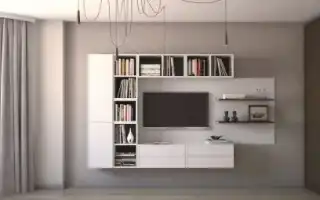 Навесные полки в гостиную: разновидности и варианты дизайна. Настенные полки в интерьере.