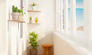 Выбор материала и монтаж стеллажа на балкон своими руками