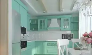 70 фото мятной кухни в интерьере: готовые решения, советы по оформлению