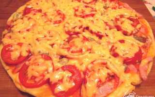 Пошаговый рецепт с фото как сделать пиццу на сковороде всего за 10 минут для всей семьи