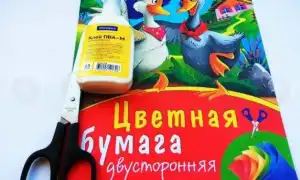 Аппликация на тему Береза