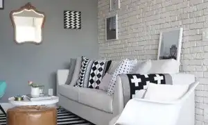 Кирпичная стена – изюминка современной гостиной. Кирпичная стена в интерьере.